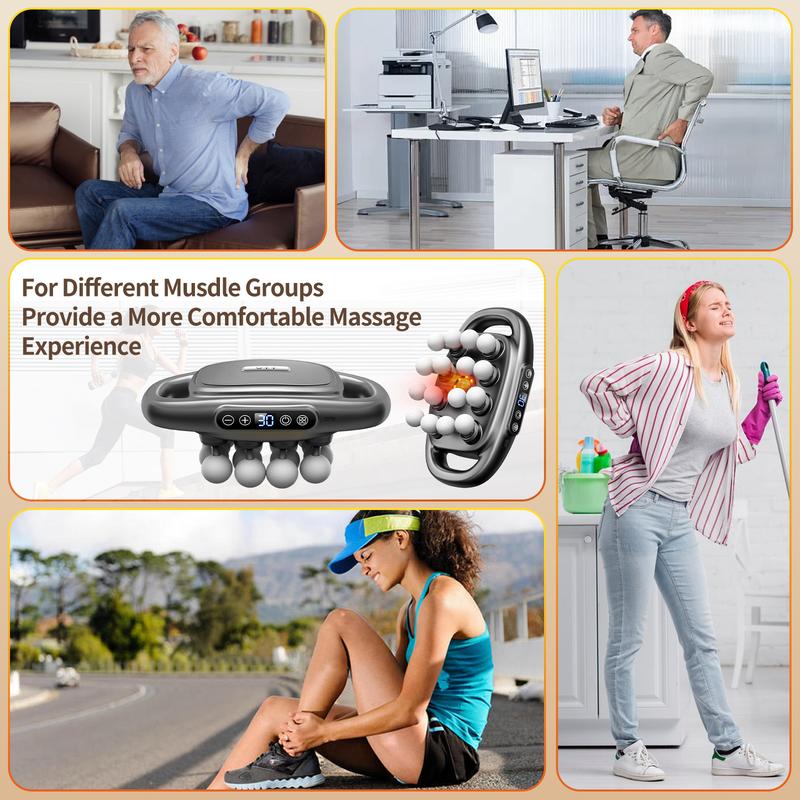 AGEN 2.0 | Multi-Head Massage Gun + Red Light Therapy
