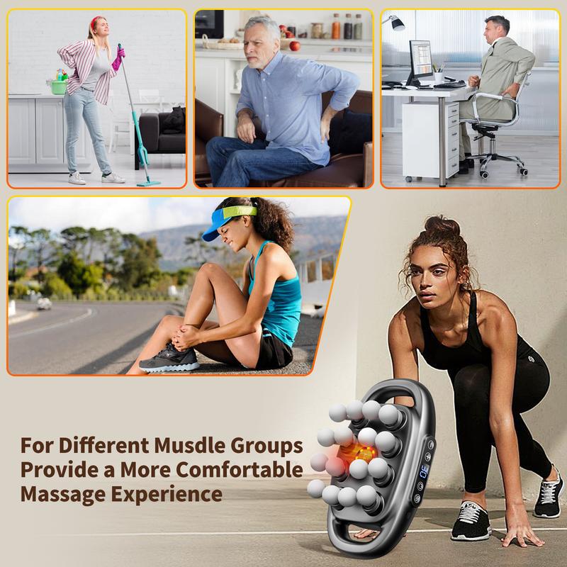 AGEN 2.0 | Multi-Head Massage Gun + Red Light Therapy